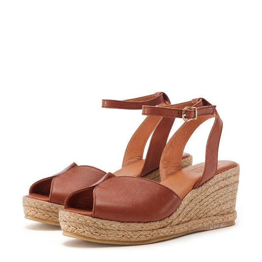 Kiona Tan Leather Sandals