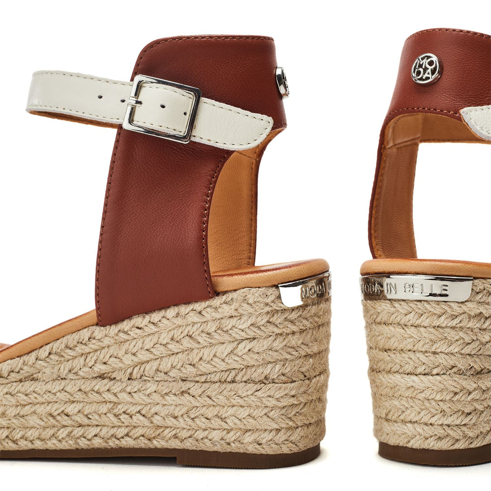 Kolanthia Navy Leather Sandals