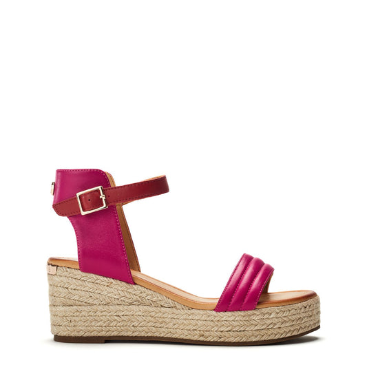 Kolanthia Pink Leather Sandals