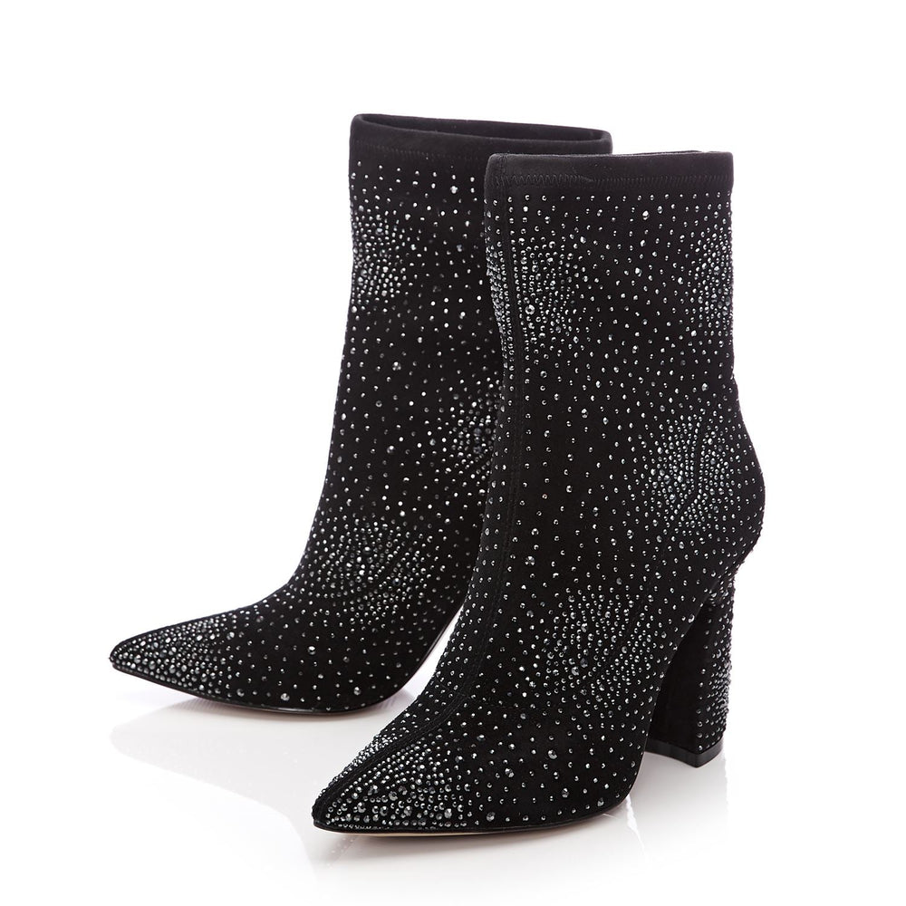 Kora Black Suede Boots