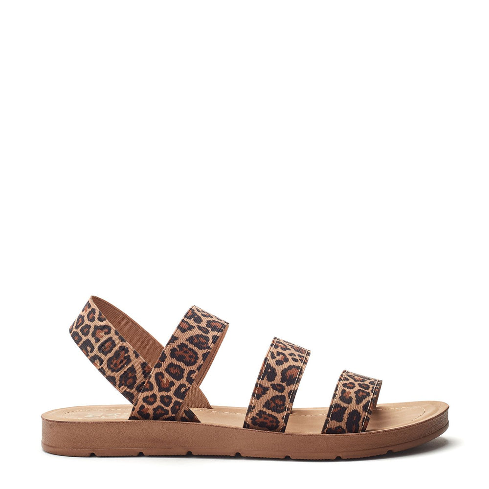 Kyomi Leopard Textile Sandals