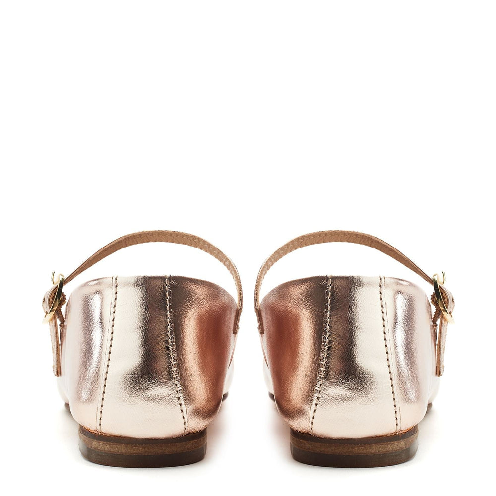 Larina Rose Gold Leather Shoes