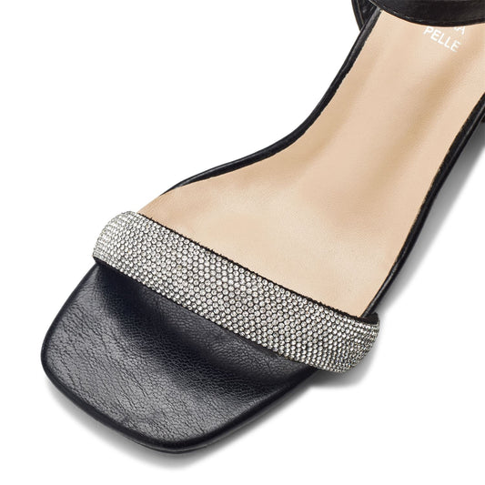 Lavaya Black Porvair Sandals