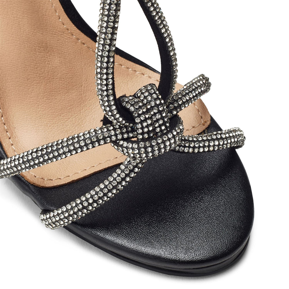 Laviro Black Porvair Sandals