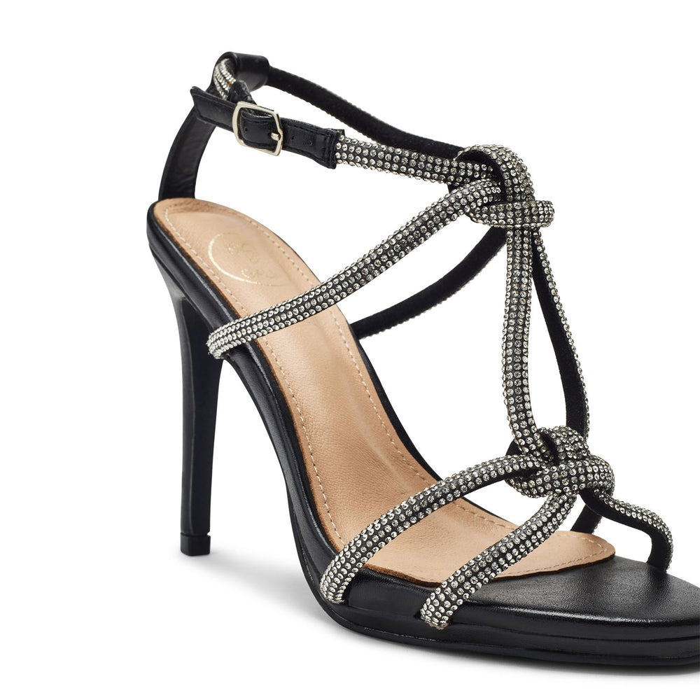 Laviro Black Porvair Sandals