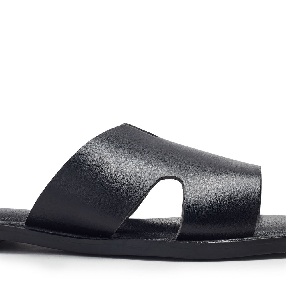 Layana Black Porvair Sandals