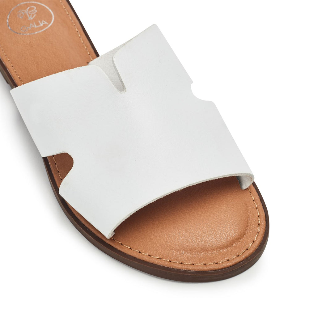 Layana White Porvair Sandals