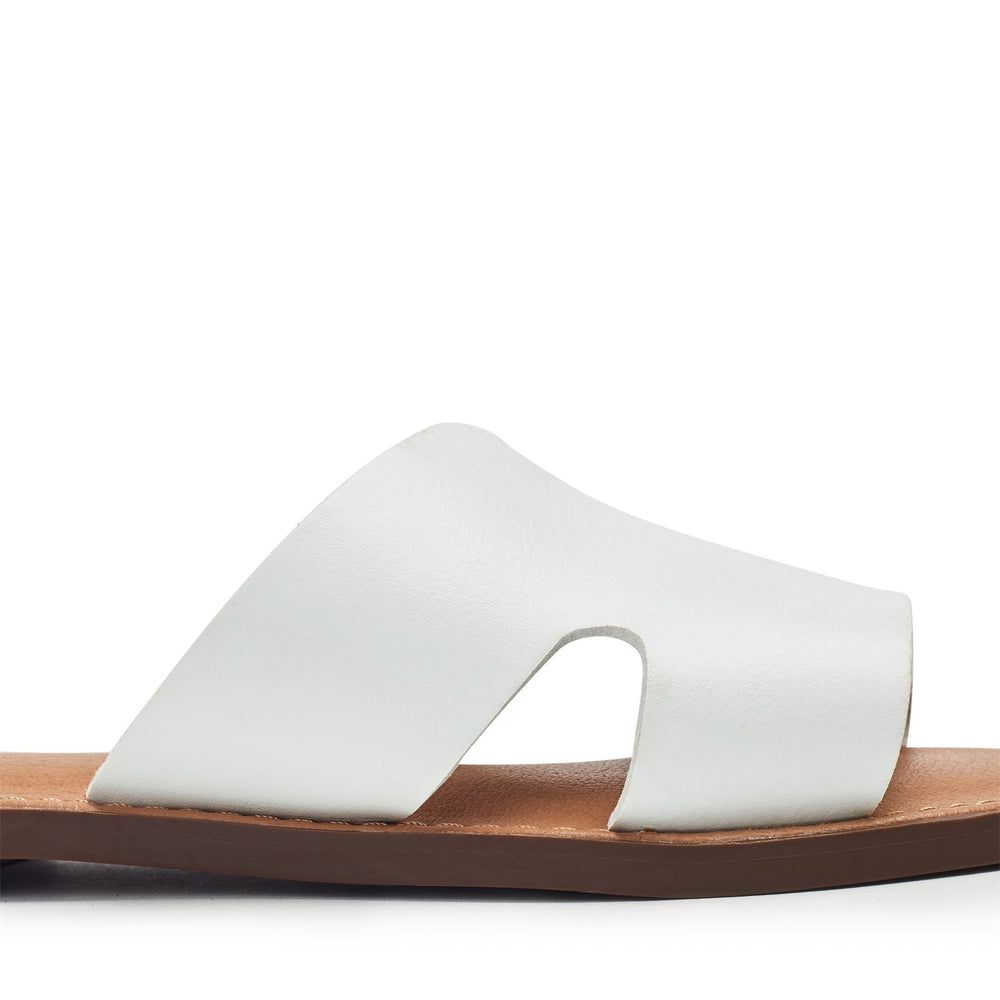 Layana White Porvair Sandals