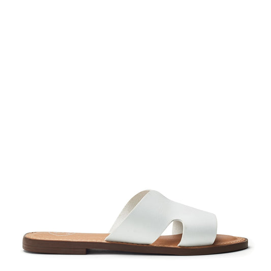Layana White Porvair Sandals