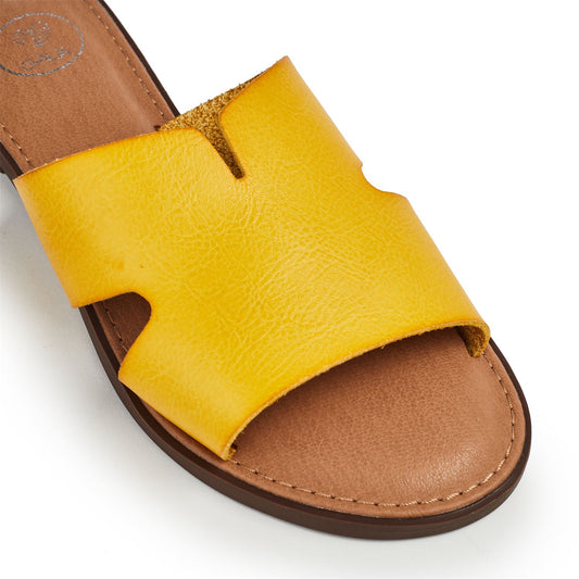 Layana Yellow Porvair Sandals