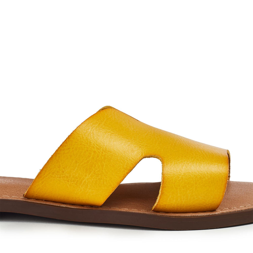 Layana Yellow Porvair Sandals