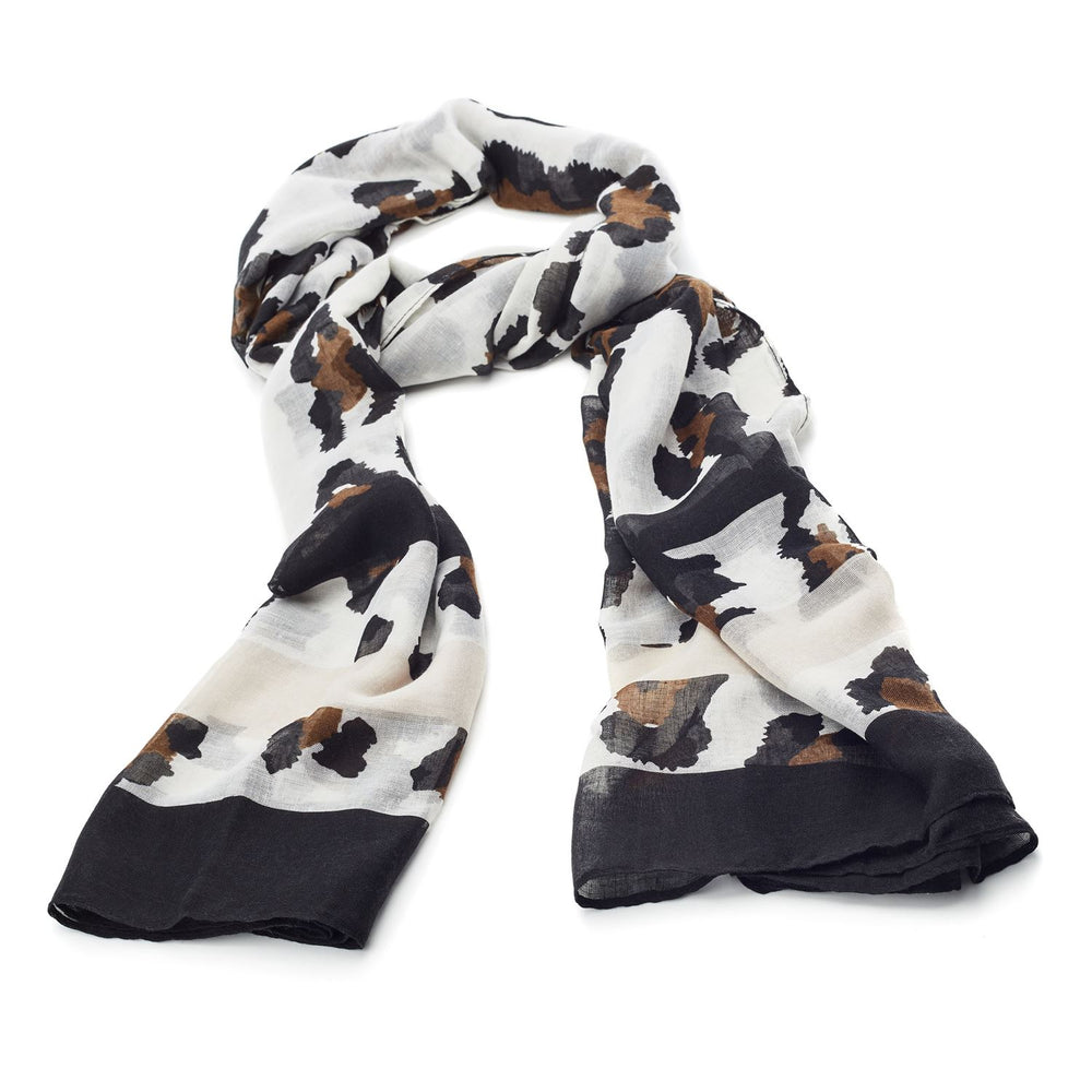 Leottie Scarf Natural Leopard Textile 