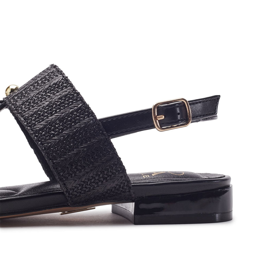 Lexiia Black Porvair Sandals