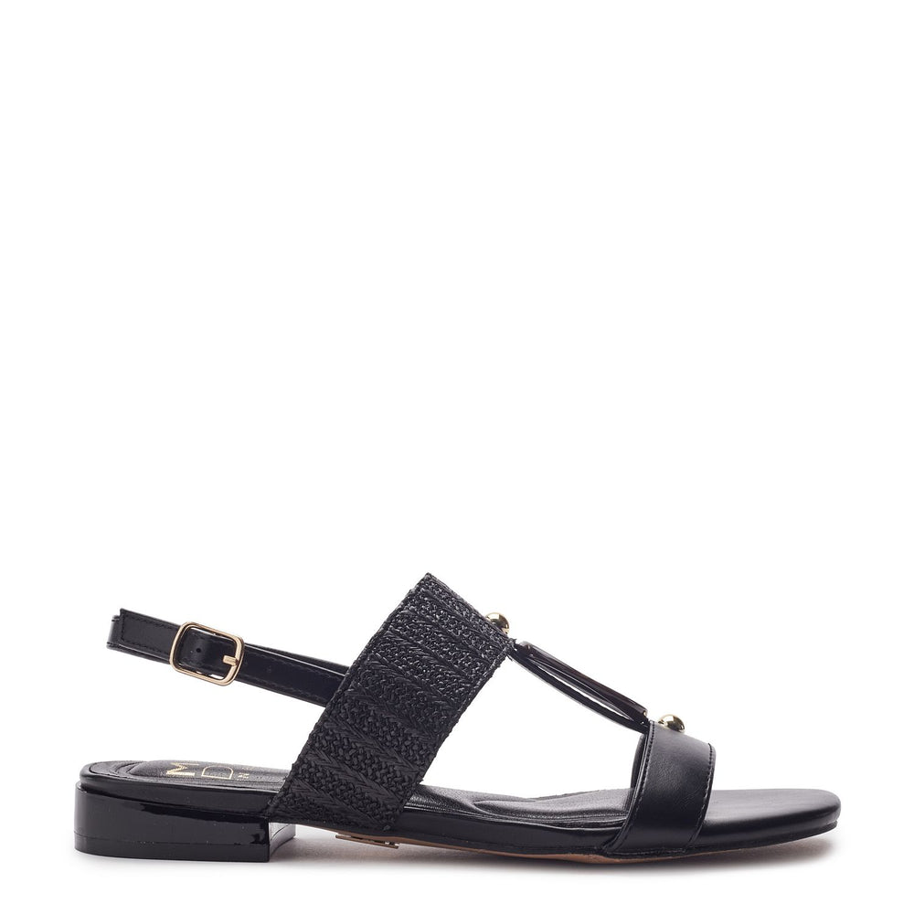 Lexiia Black Porvair Sandals