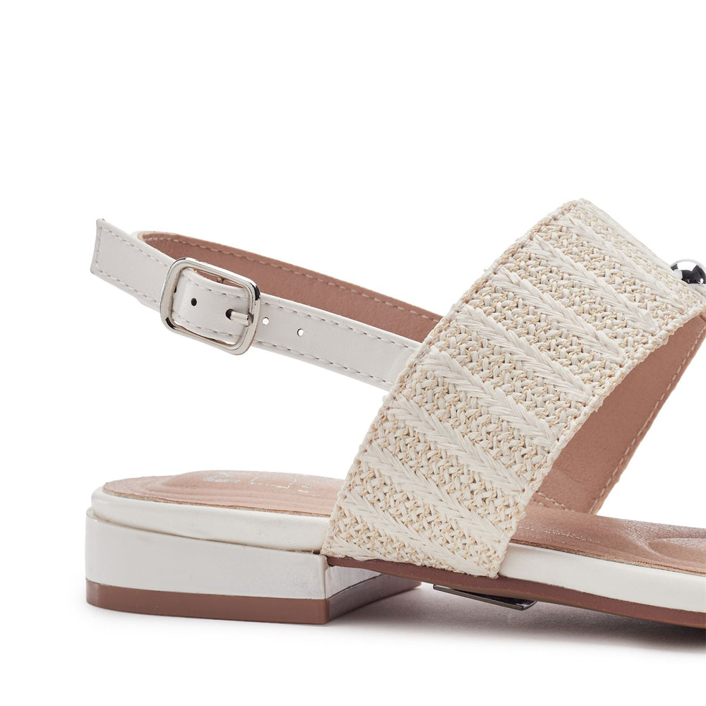 Lexiia White Porvair Sandals