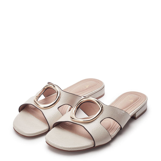 Liarra Off White Porvair Sandals