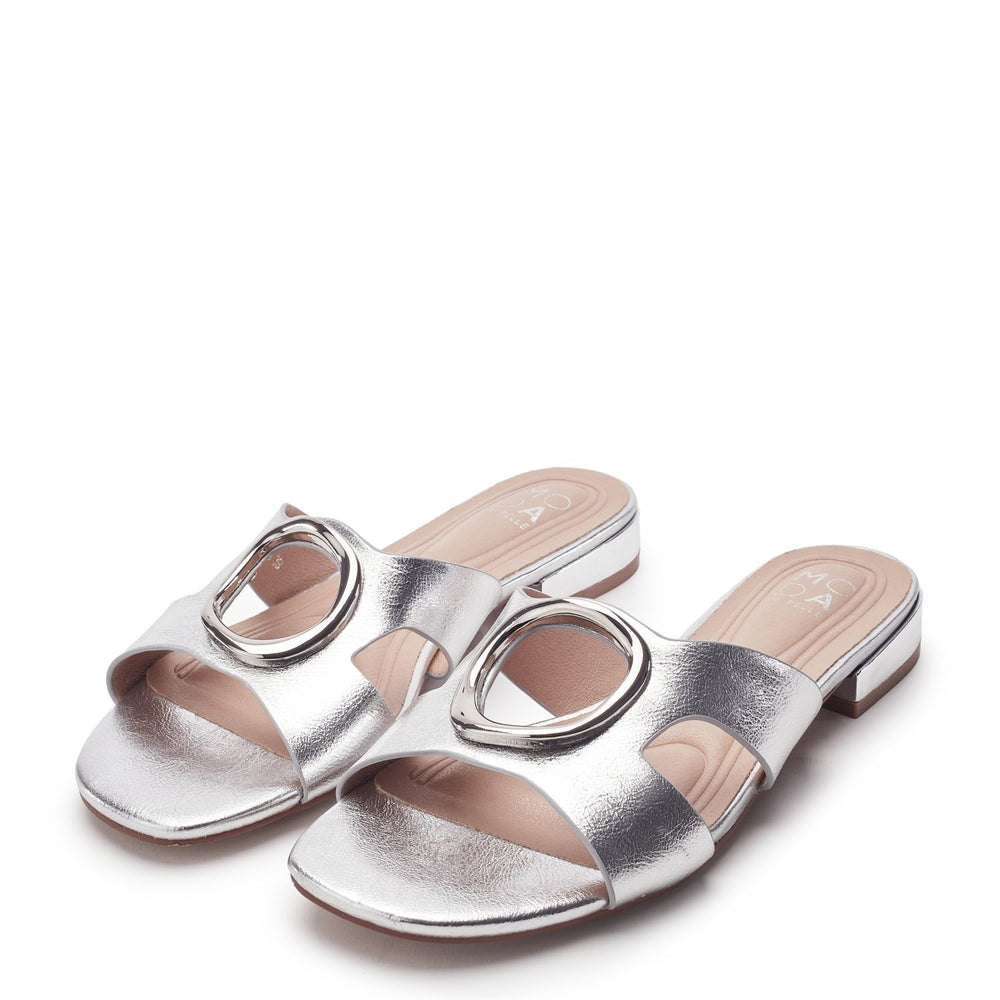 Liarra Silver Porvair Sandals