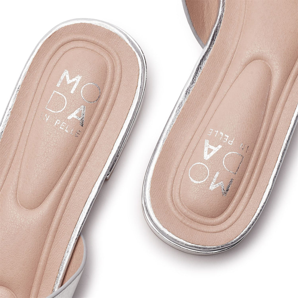 Liarra Silver Porvair Sandals