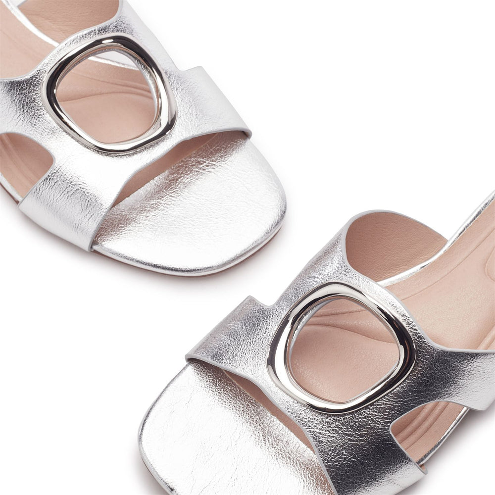 Liarra Silver Porvair Sandals