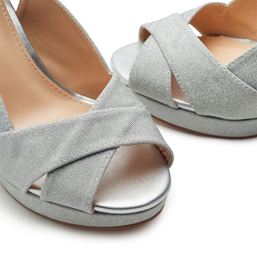Lilora Silver Porvair Sandals