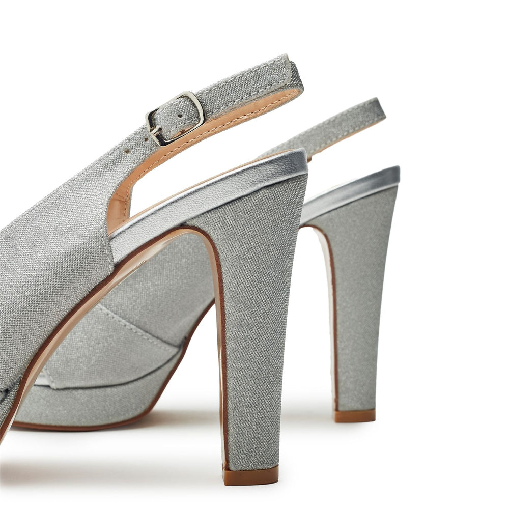Lilora Silver Porvair Sandals