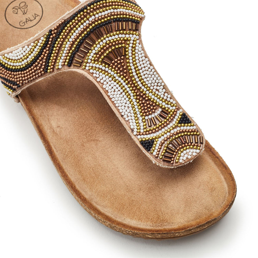 Lisara Beige Porvair Sandals