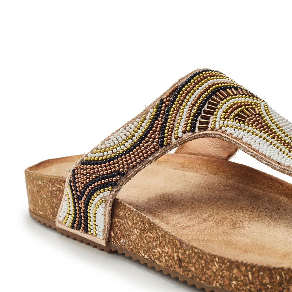 Lisara Beige Porvair Sandals
