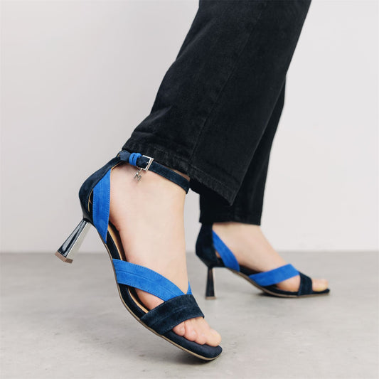 Livelia Cobalt Blue Suede Sandals