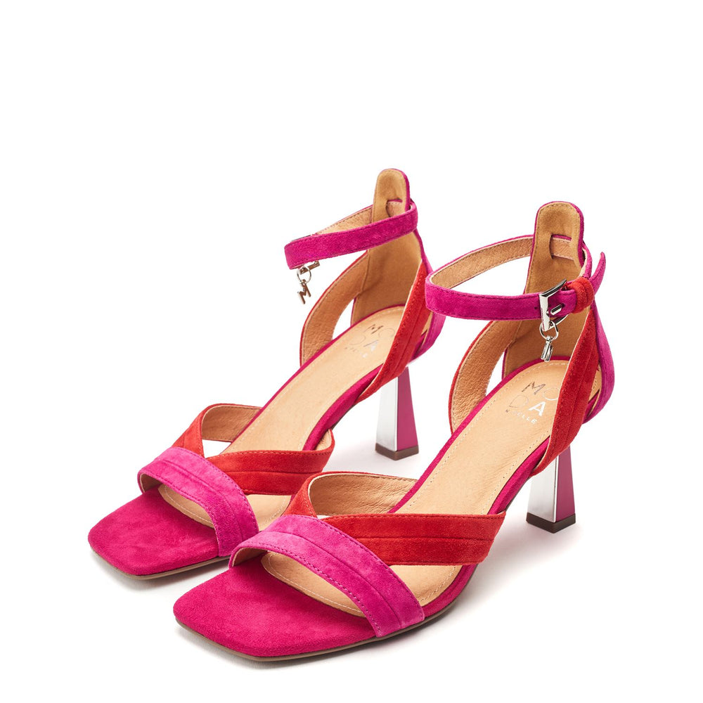 Livelia Pink Suede Sandals