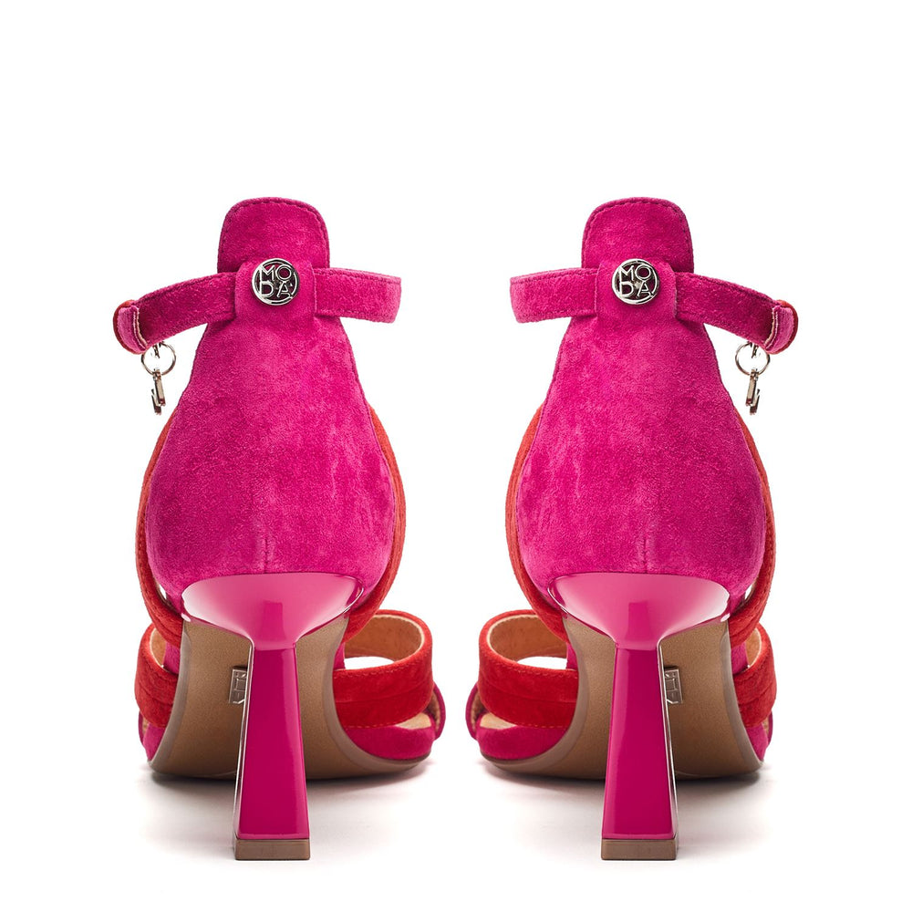 Livelia Pink Suede Sandals