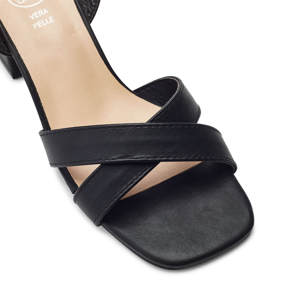 Livina Black Porvair Sandals