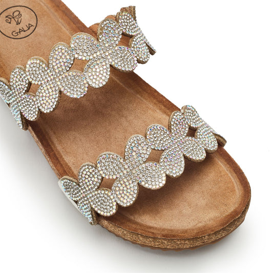 Lorina Grey Porvair Sandals