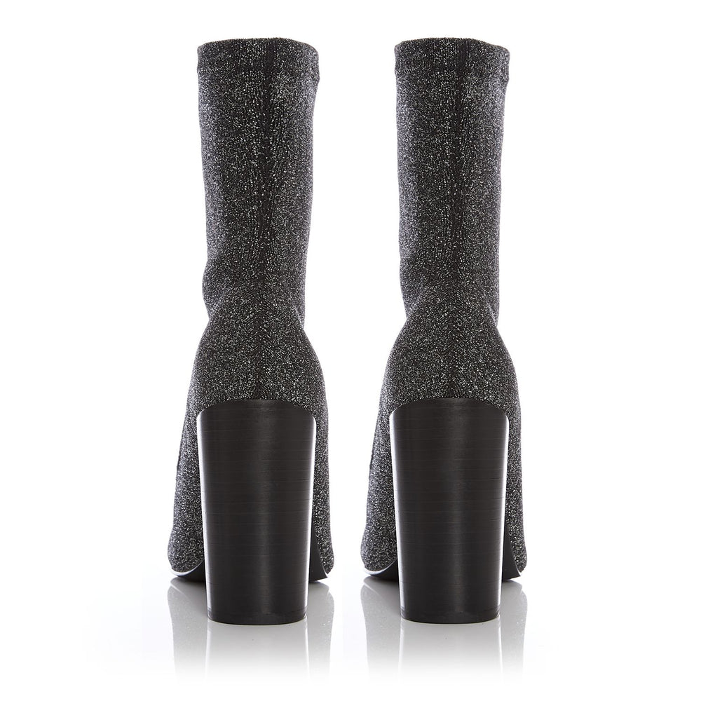 Losia Pewter Fabric Boots
