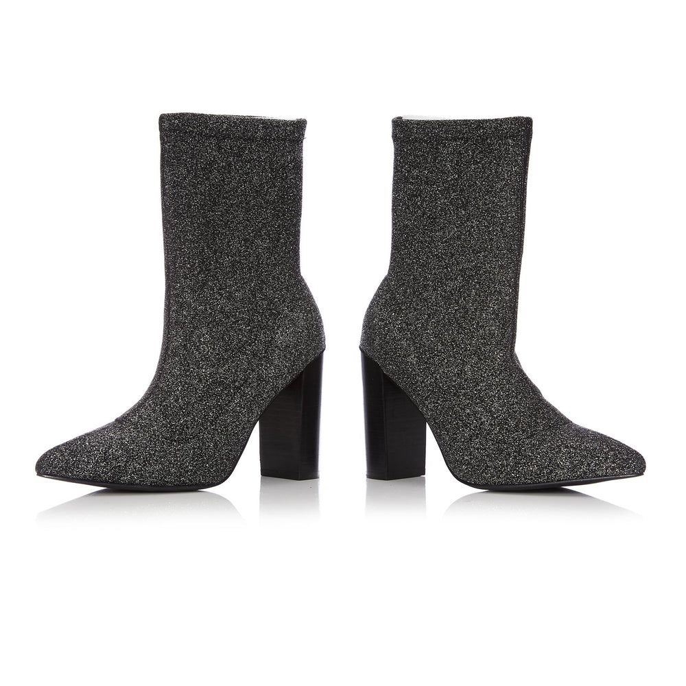 Losia Pewter Fabric Boots