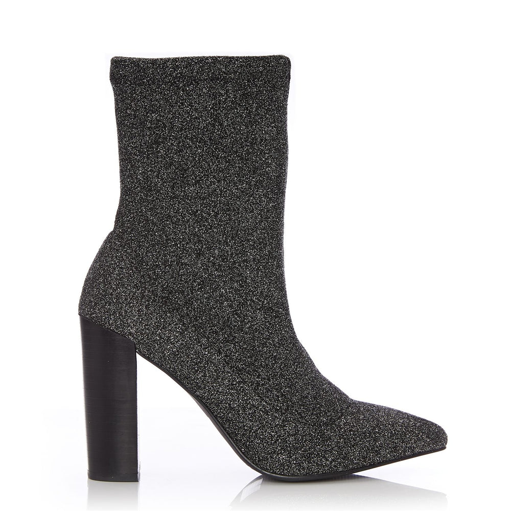 Losia Pewter Fabric Boots