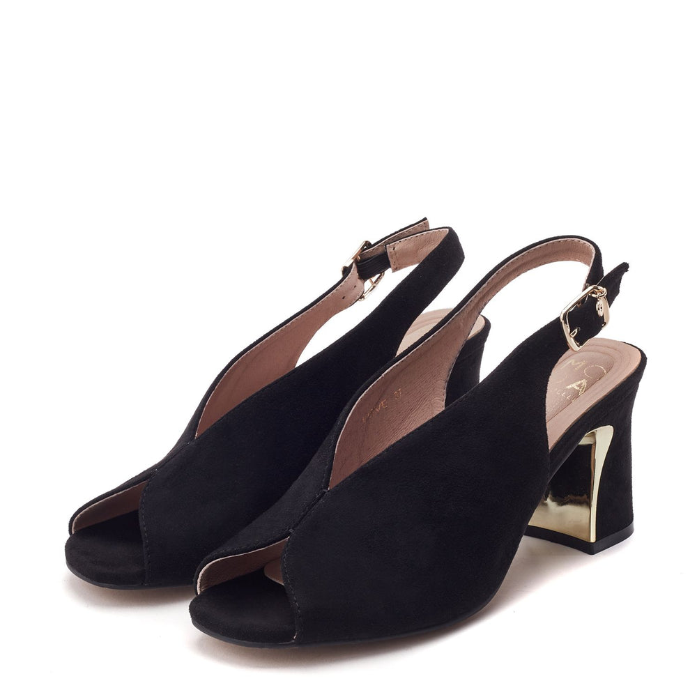 Love Black Alcantara Alcantara Sandals