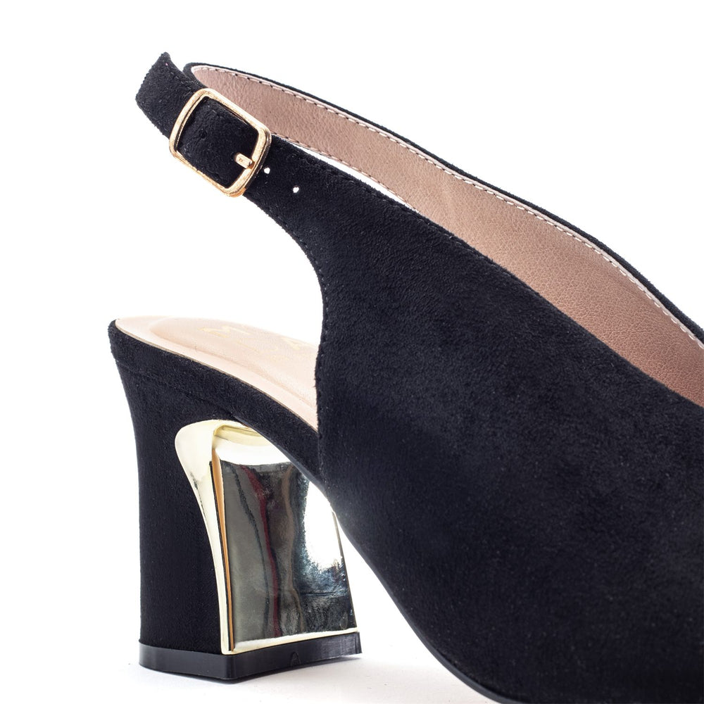 Love Black Alcantara Alcantara Sandals