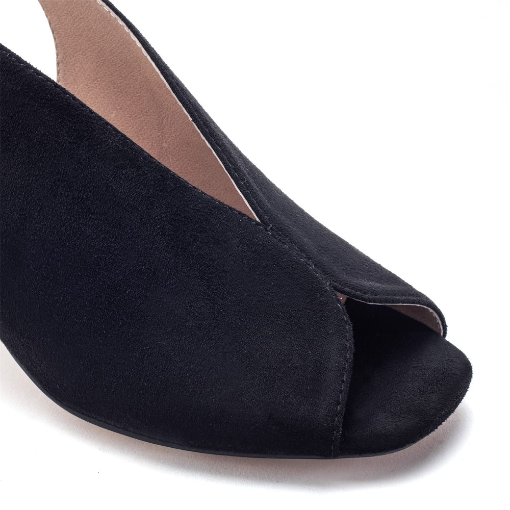 Love Black Alcantara Alcantara Sandals