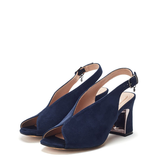 Love Navy Alcantara Alcantara Sandals