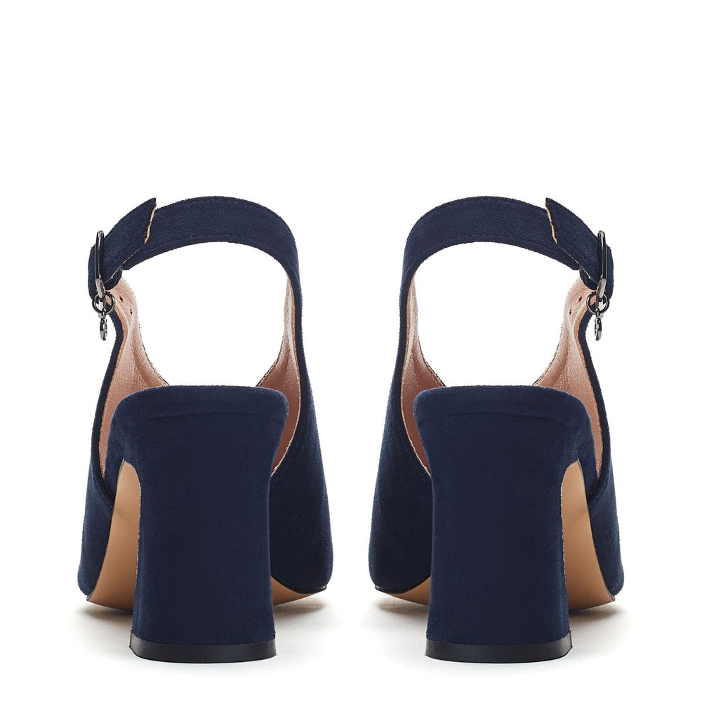 Love Navy Alcantara Alcantara Sandals