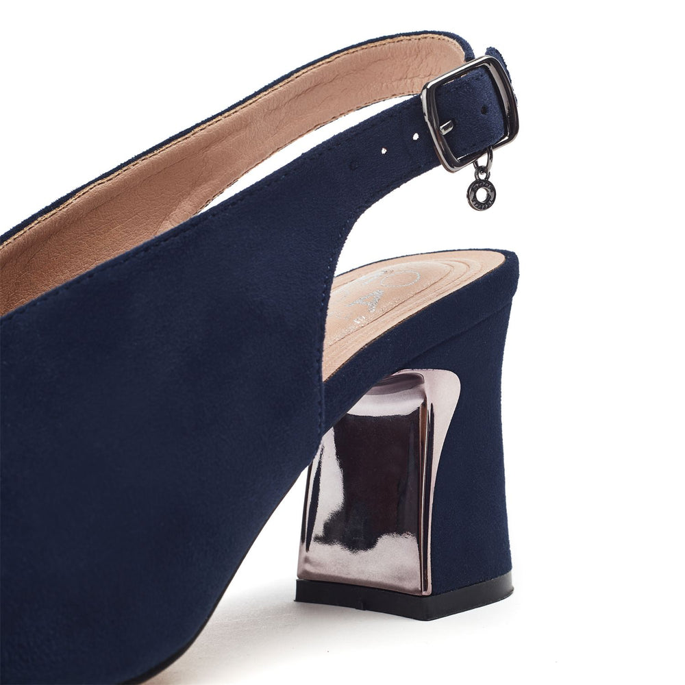 Love Navy Alcantara Alcantara Sandals
