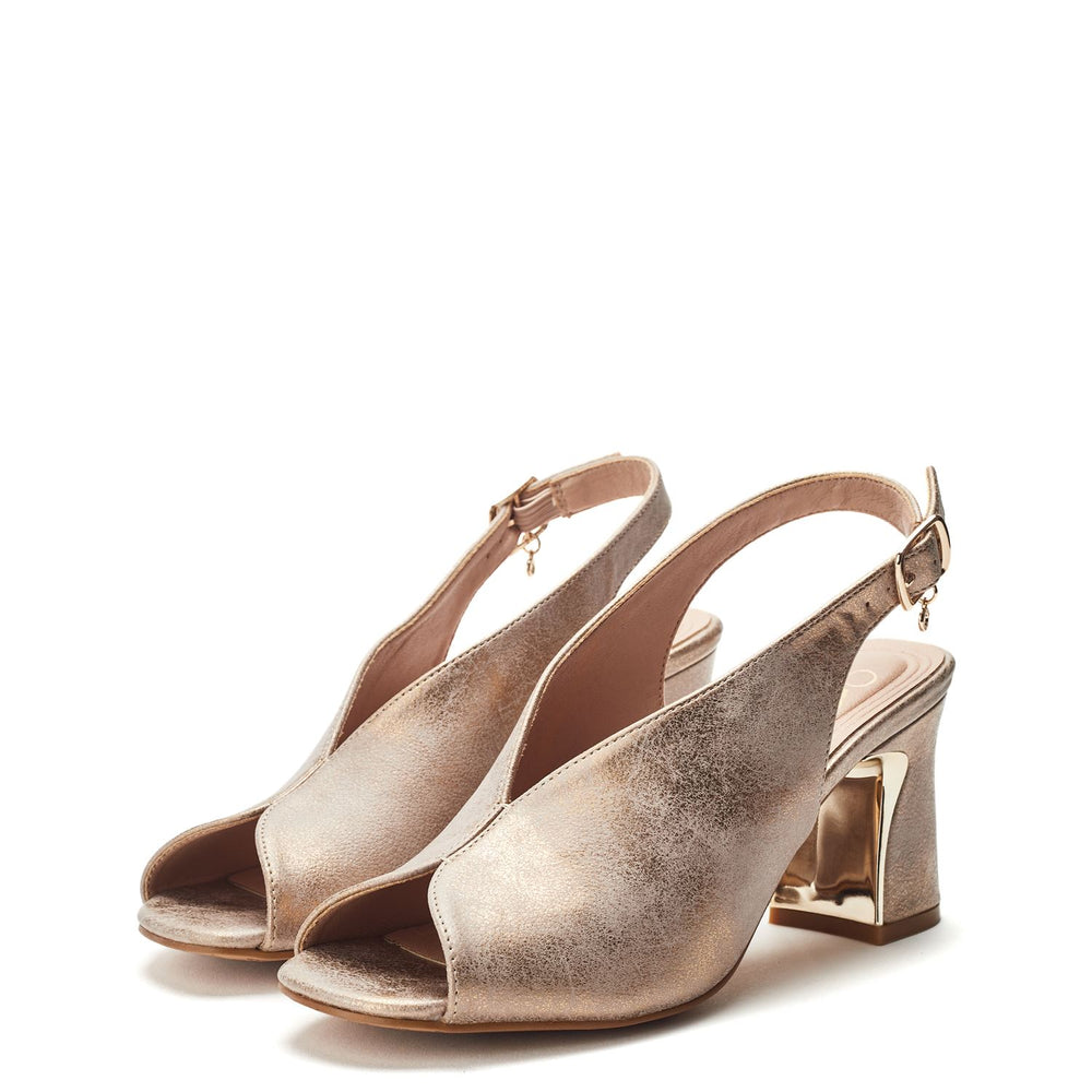 Love Taupe Metallic Sandals