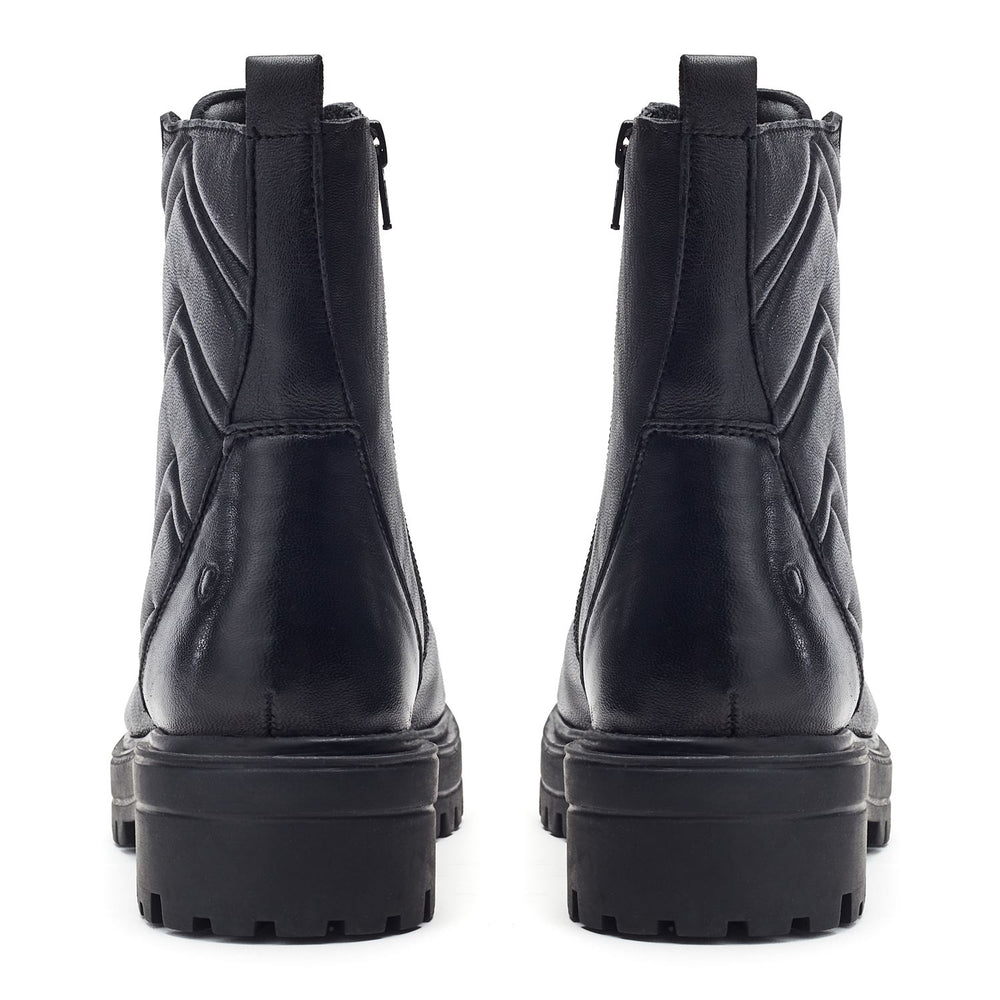 Lucca Black Leather Boots