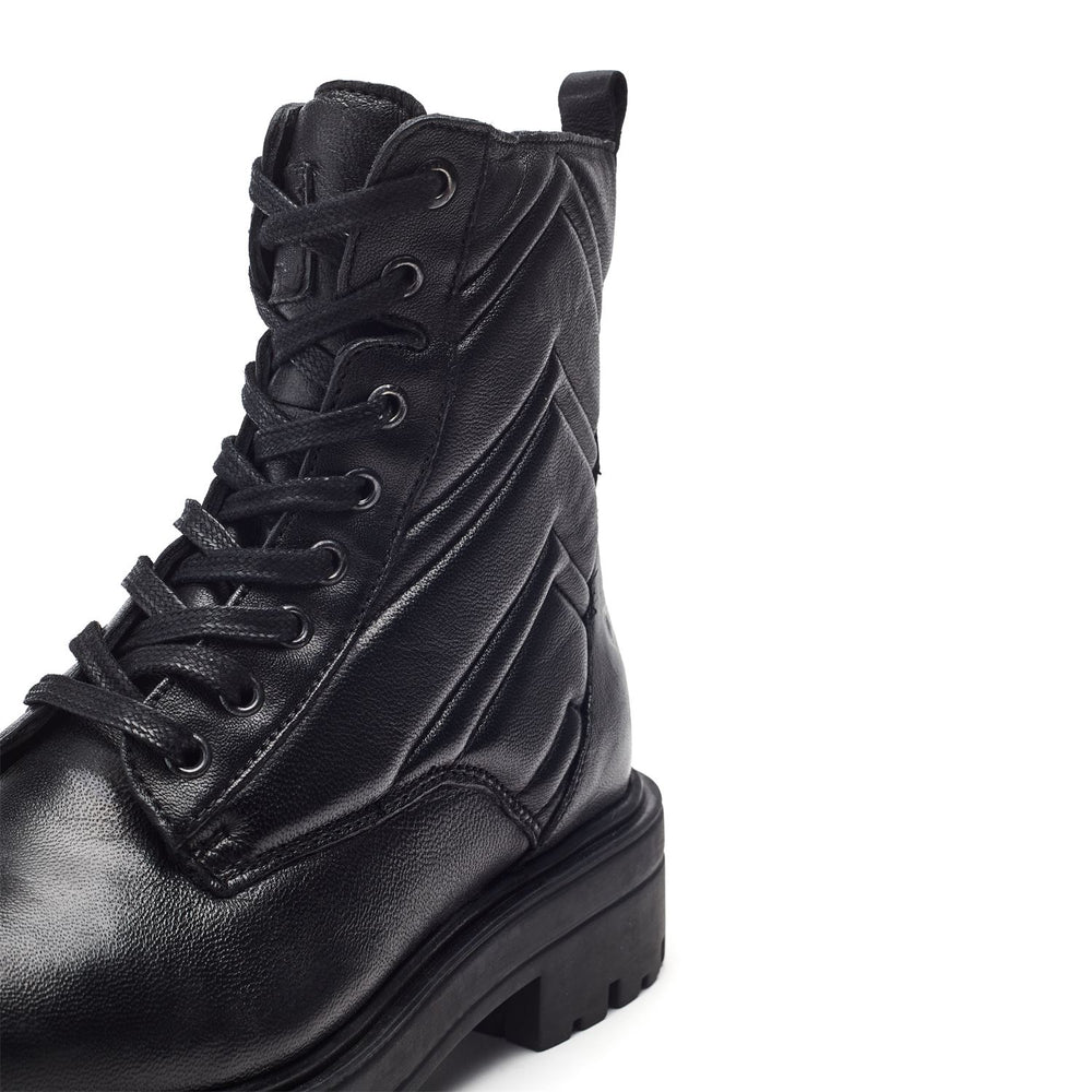 Lucca Black Leather Boots