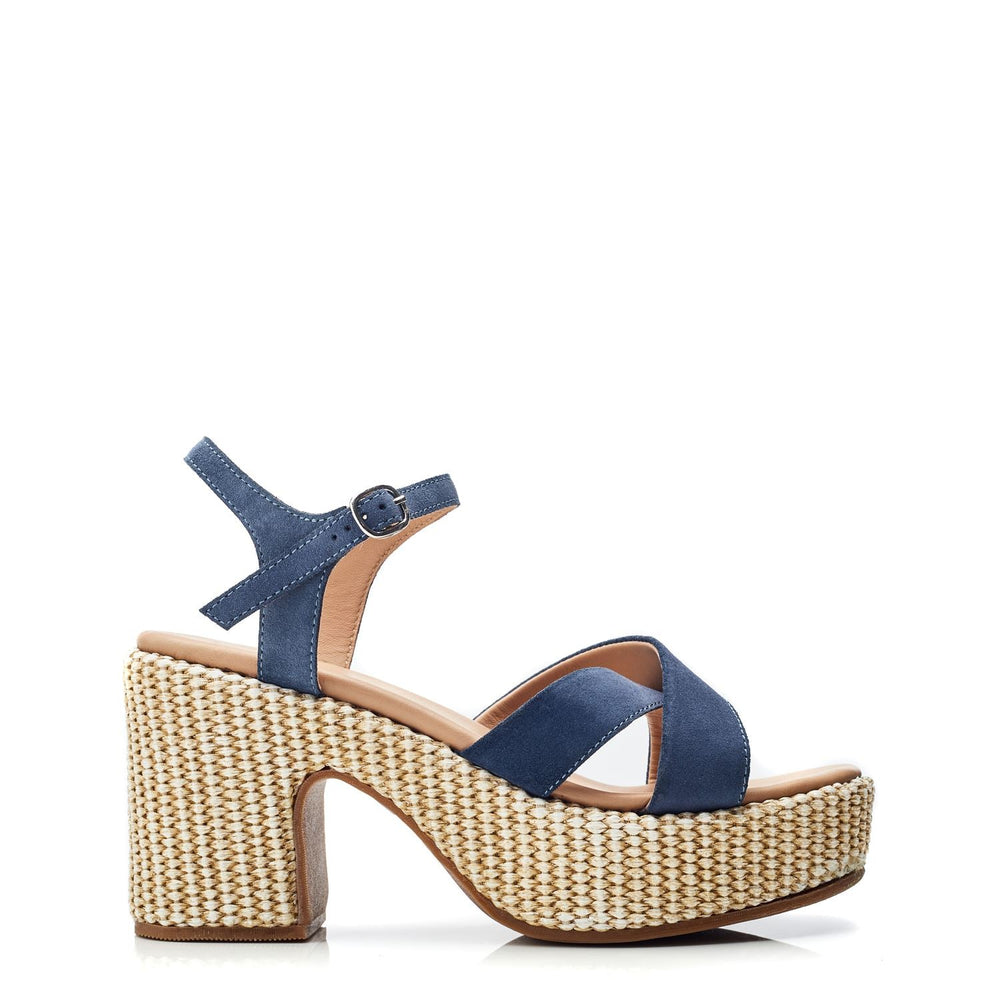 Luchiia Blue Suede Sandals