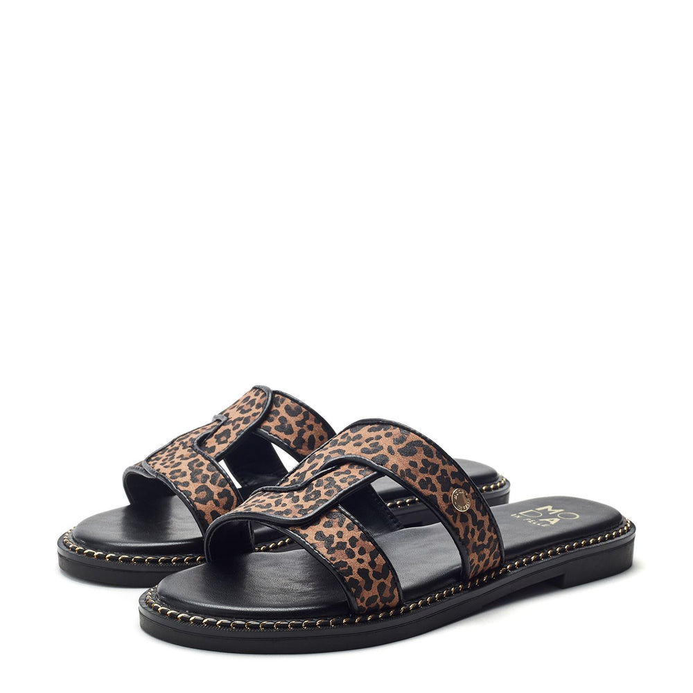 Lupin Leopard Porvair Sandals
