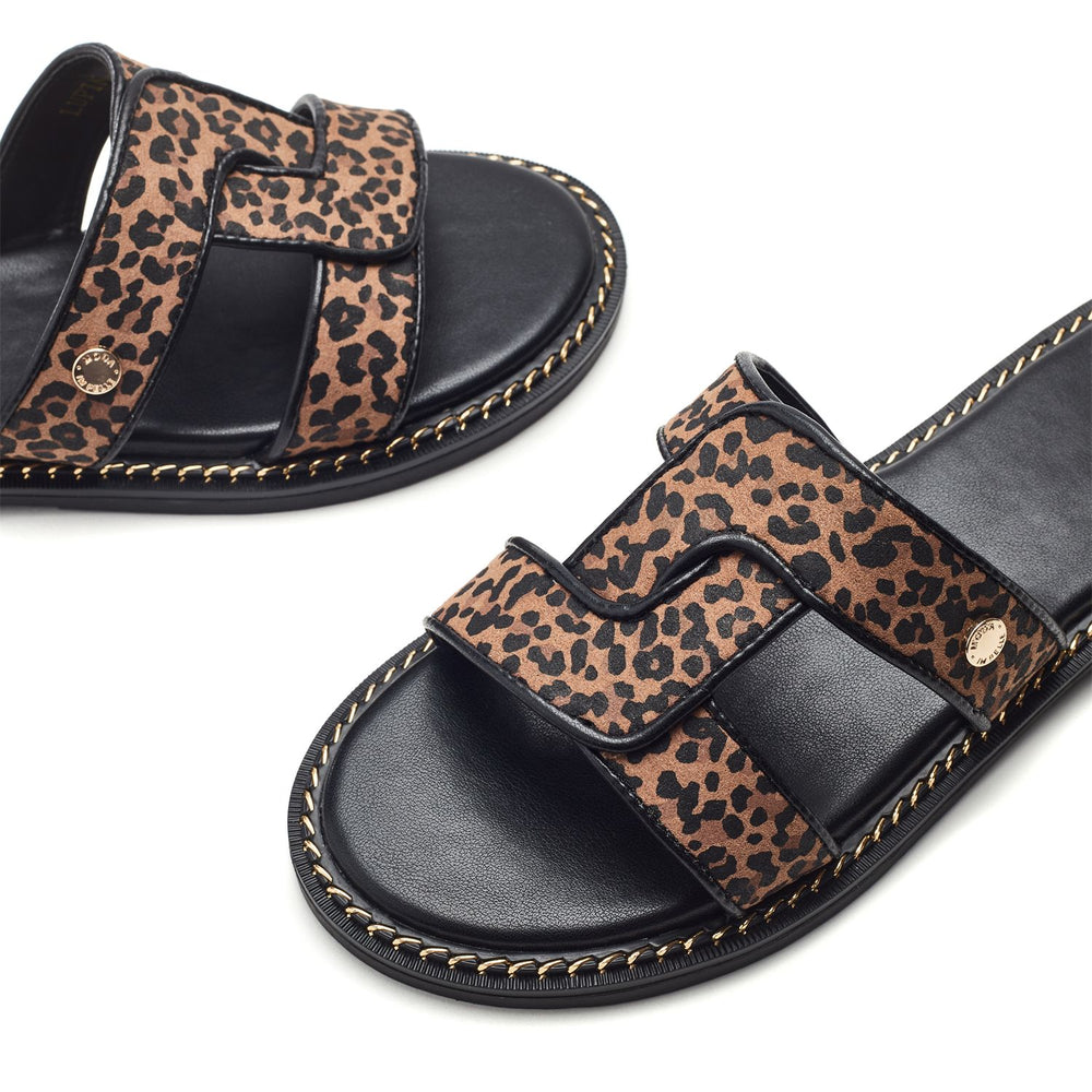 Lupin Leopard Porvair Sandals