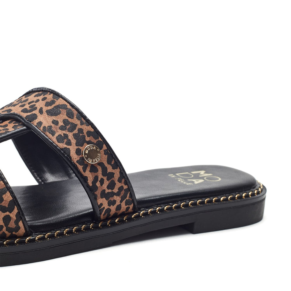 Lupin Leopard Porvair Sandals