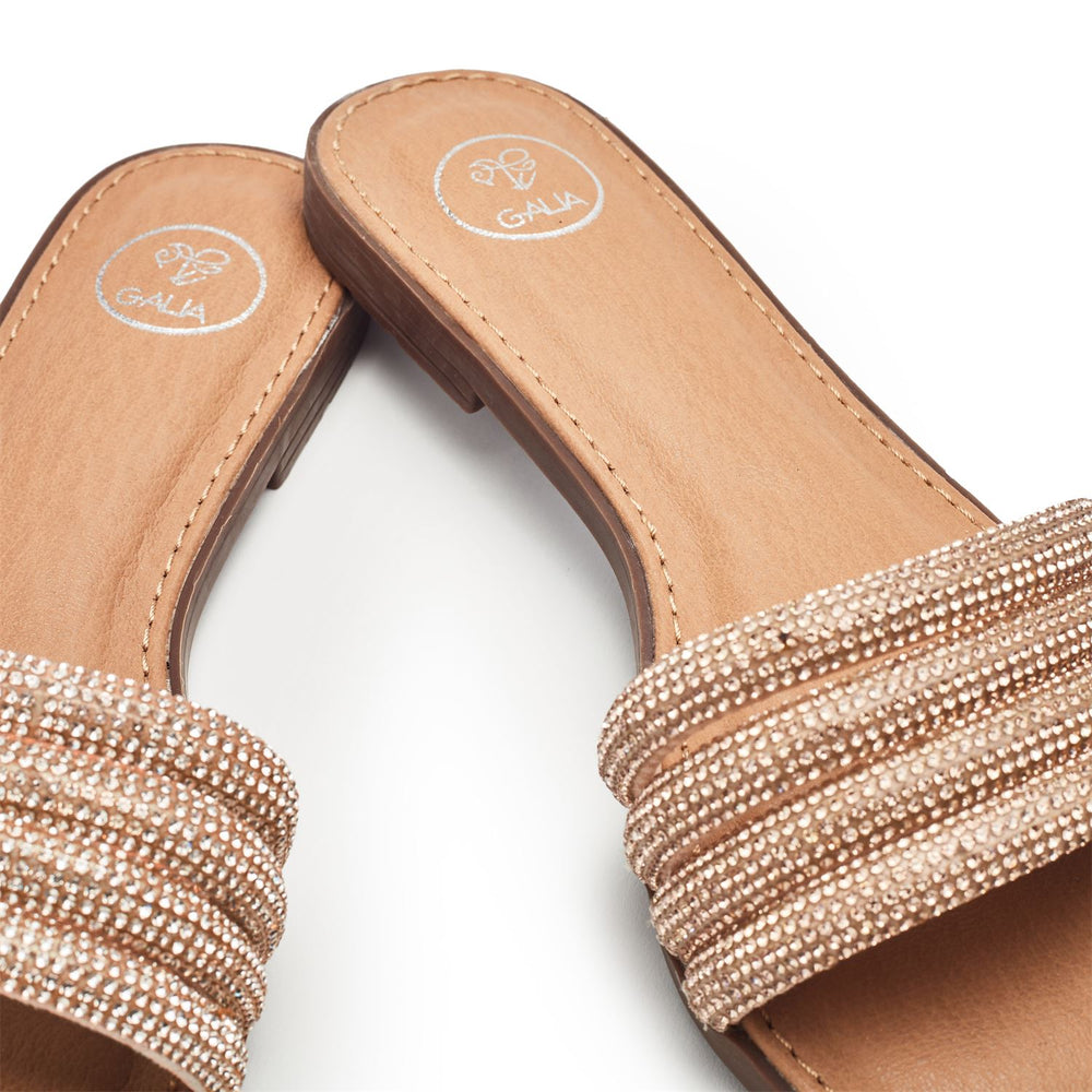 Lusina Champagne Porvair Sandals