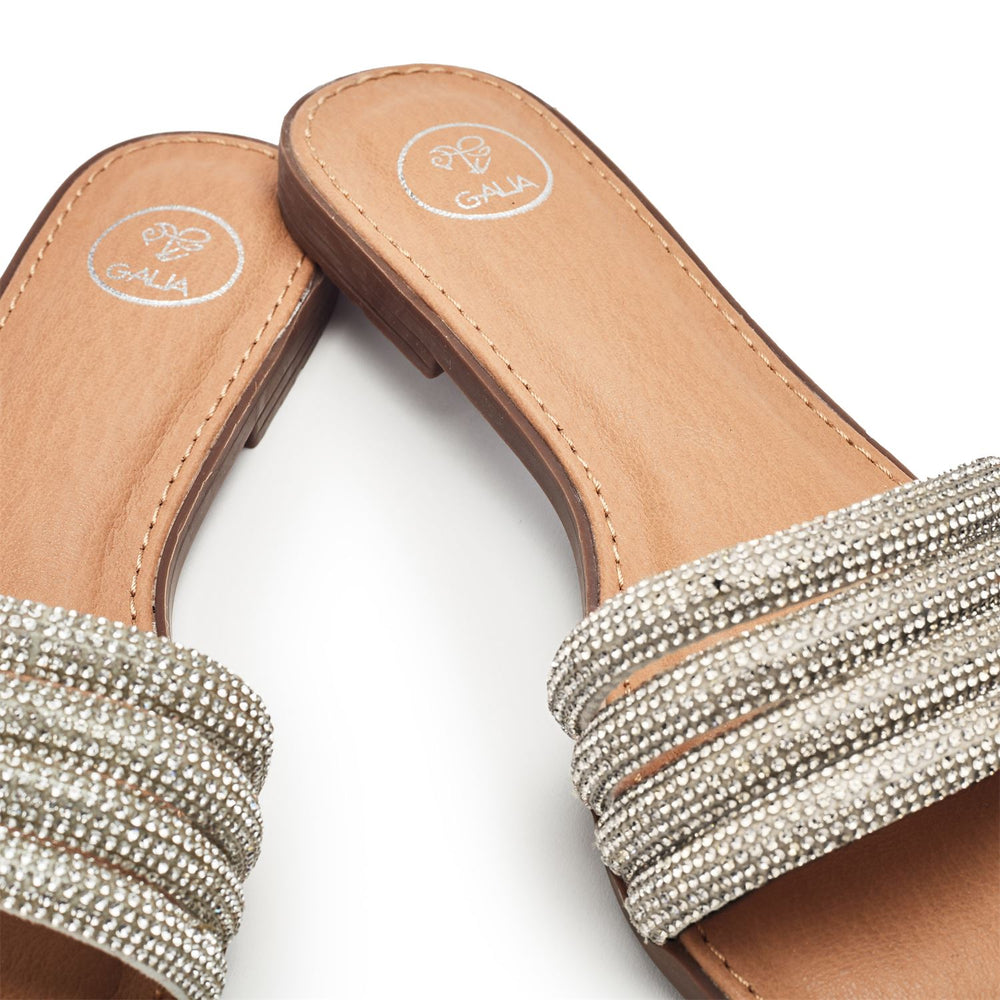 Lusina Silver Porvair Sandals